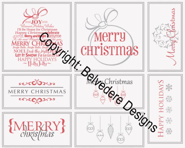 90+ Free Printable Rustic Christmas Tags for Gifts • Craving Some ...