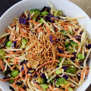 Asian Slaw with Ginger Peanut Dressing