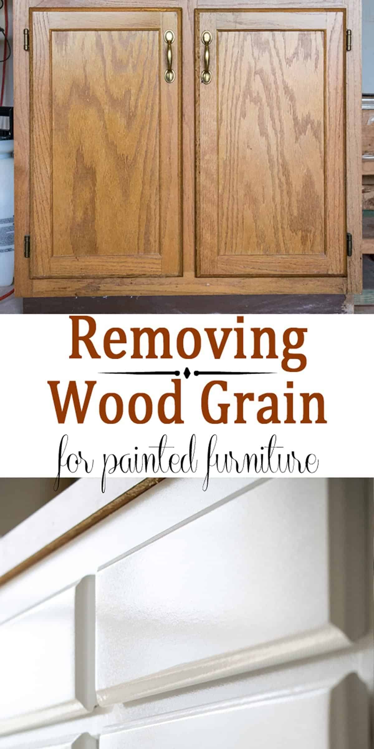 Painted Furniture Removing Wood Grain For A Smooth Finish