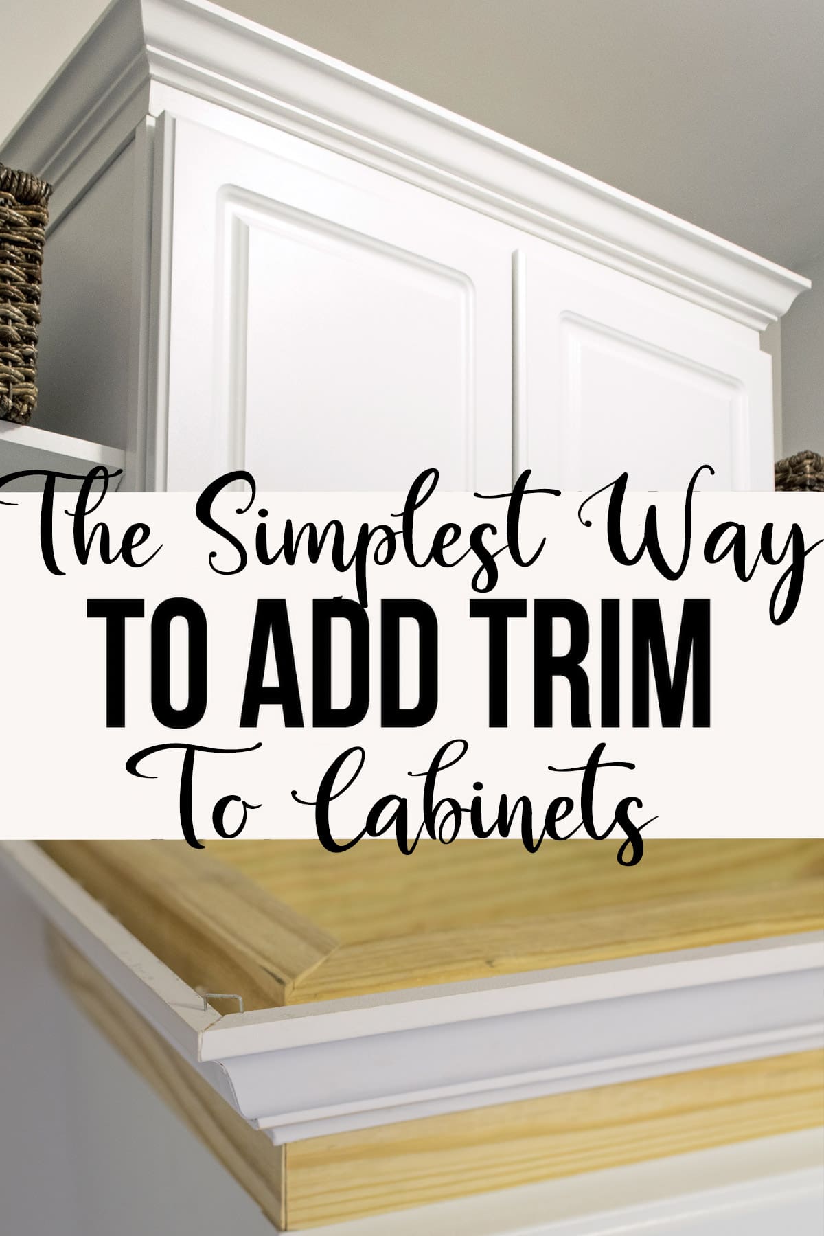 Install Crown Molding On Cabinets, Kitchen Cabinets With Decorative Molding
