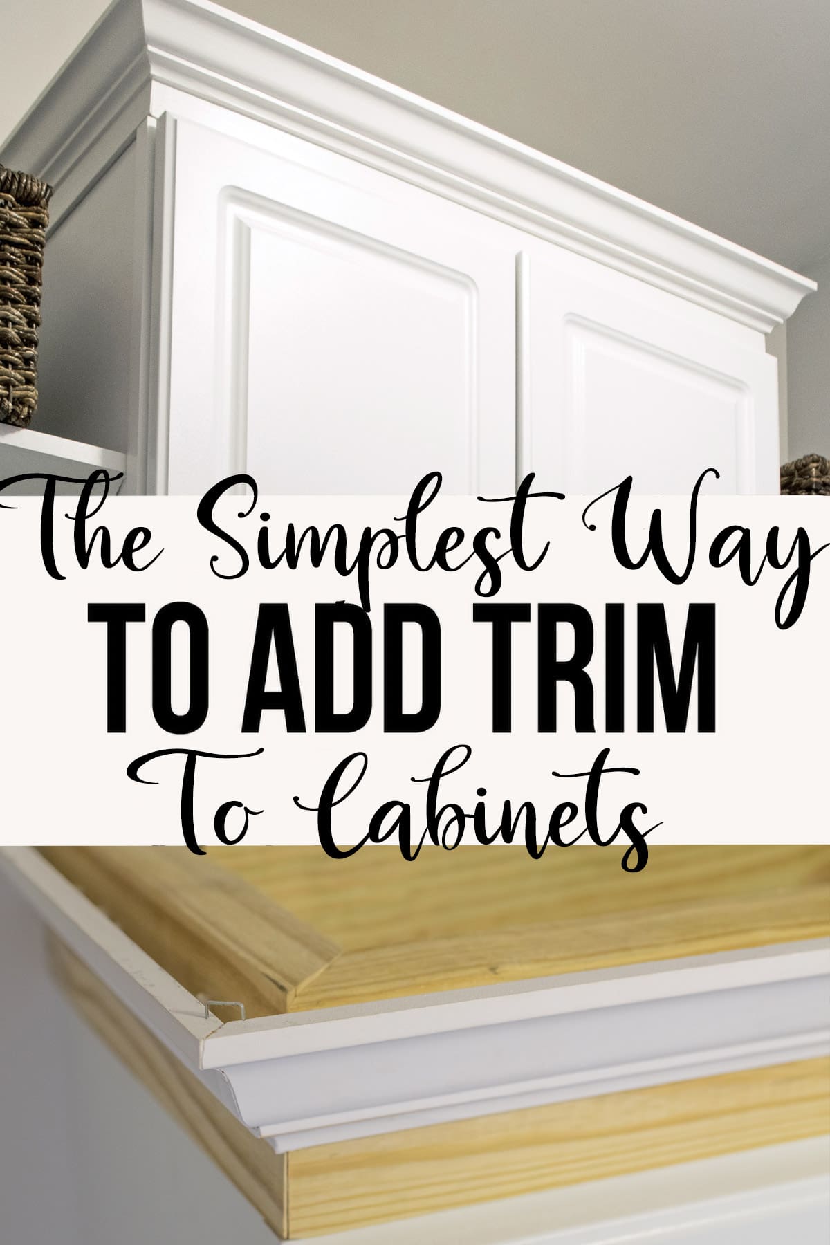 The Easiest Way To Install Crown Molding On Cabinets