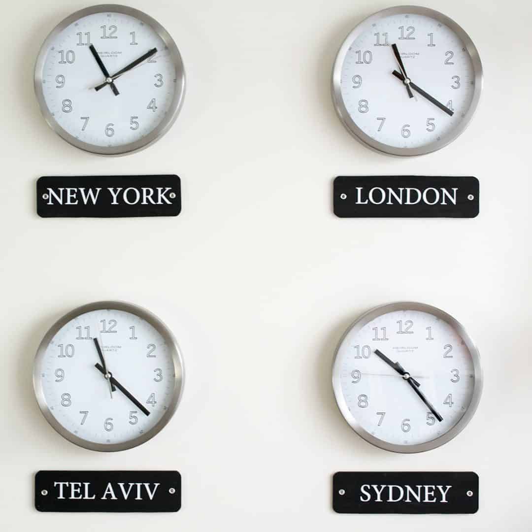 DIY Time Zone Wall Clock Display • Craving Some Creativity