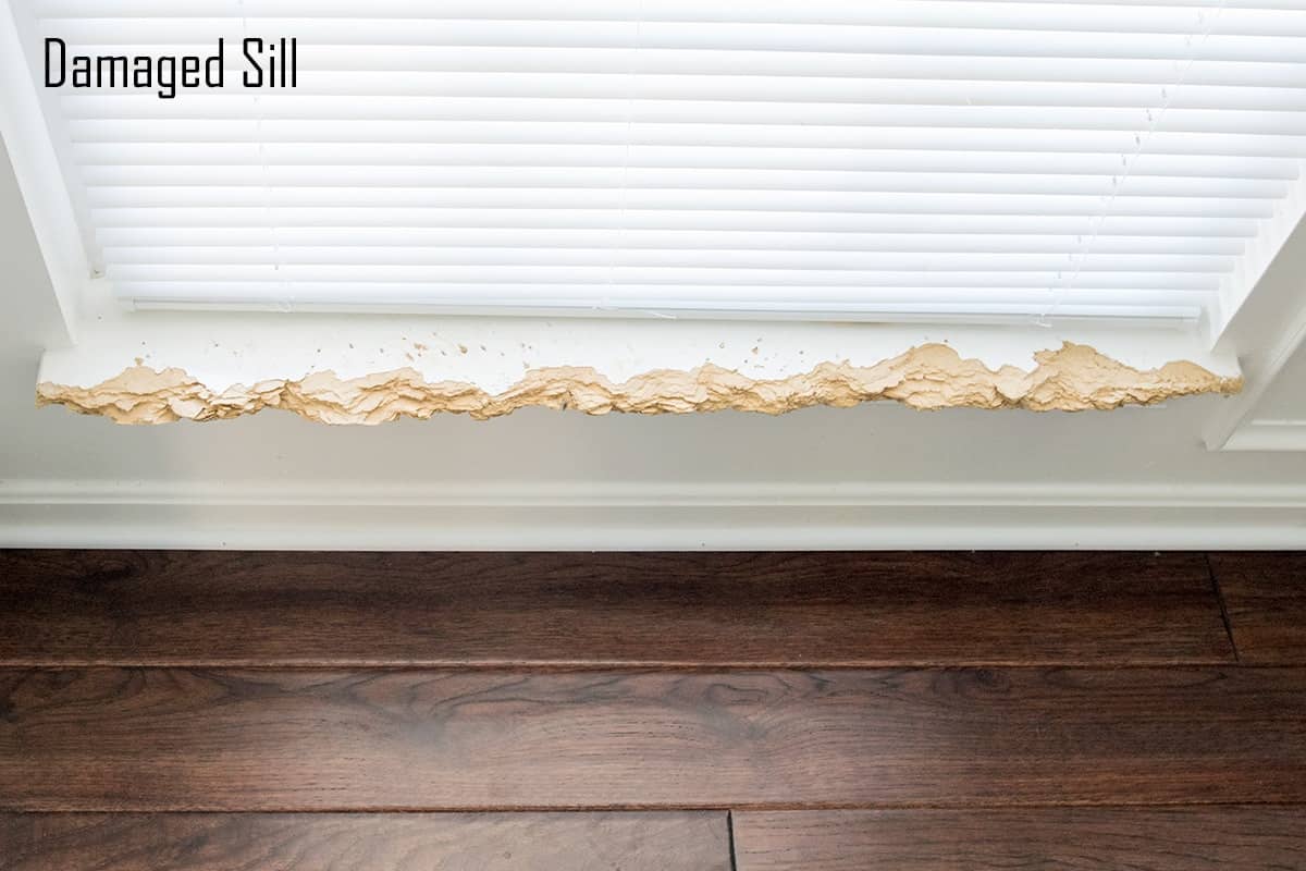 How To Repair The Interior Window Sill And Trim