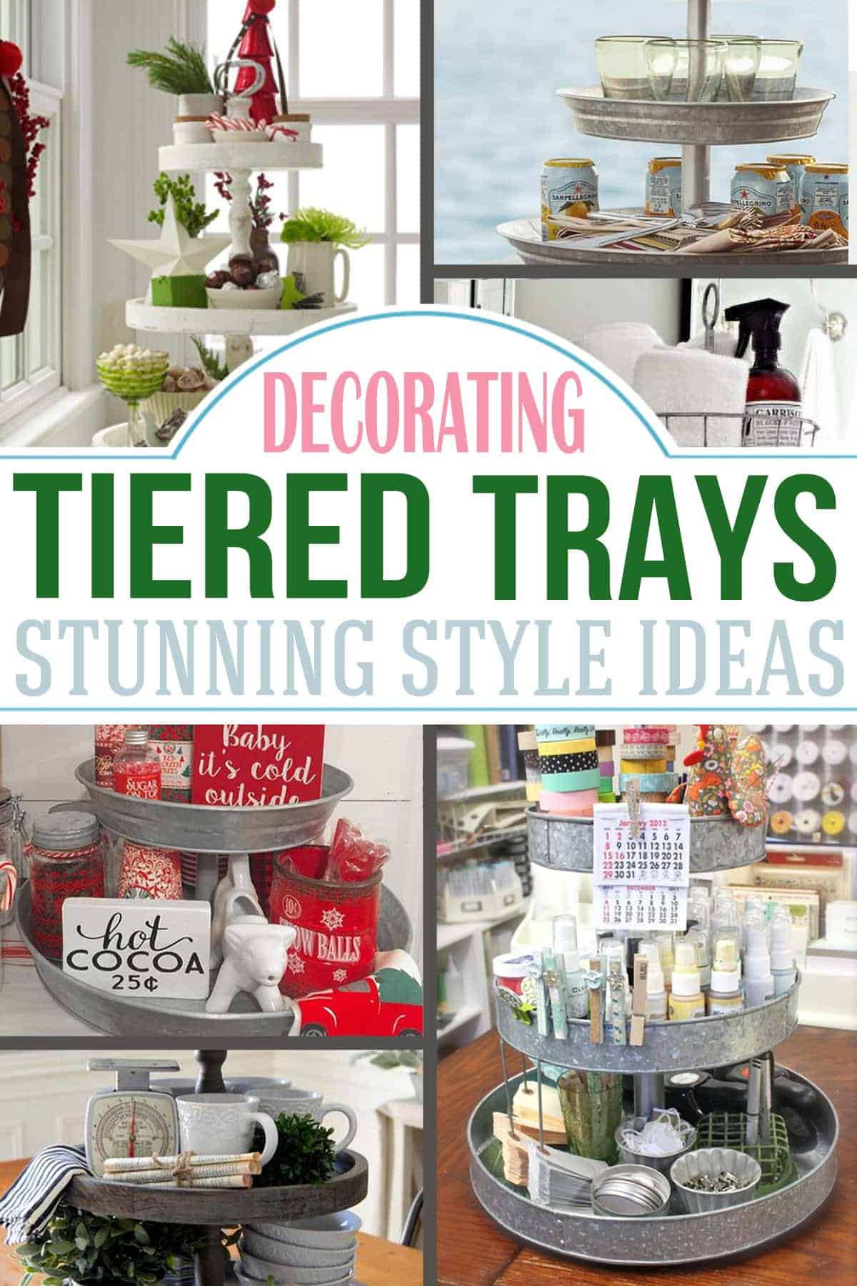 Tiered Serving Tray Decor Ideas • Craving Some Creativity