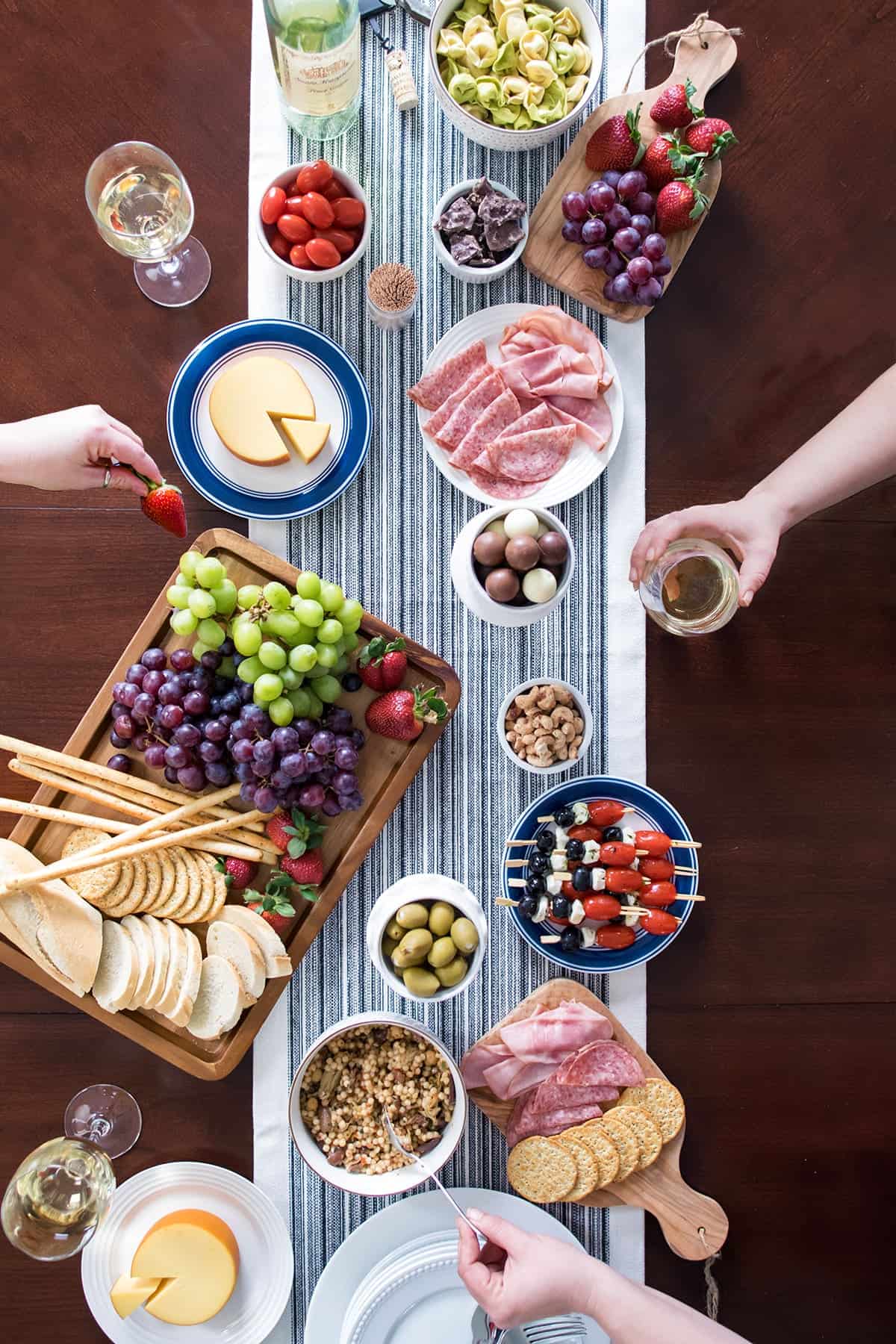 charcuterie, party ideas, girls night, wine and cheese, party recipes 