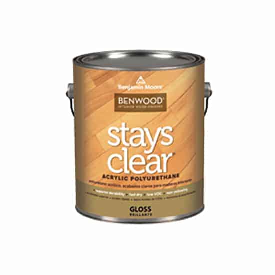 Benjamin Moore stays clear can.