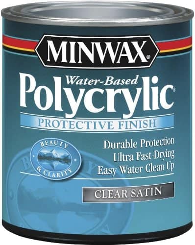 Minwax water based polycrylic can.