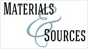 Materials and Sources Graphic