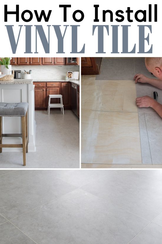 How to install vinyl tile floors that glue down.