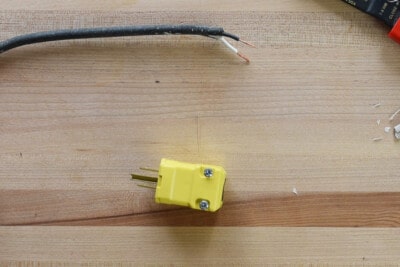 A replacement plug for an extension cord.