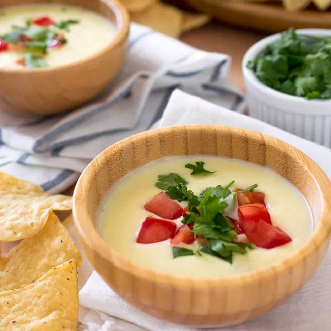 Authentic Restaurant Mexican White Cheese Dip • Craving Some Creativity