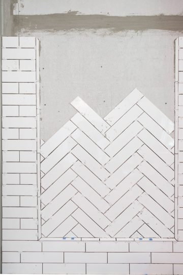How To Tile a Herringbone Pattern • Craving Some Creativity