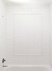How To Tile a Herringbone Pattern • Craving Some Creativity