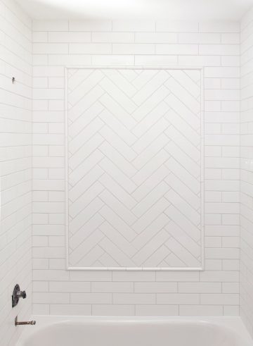 How To Tile a Herringbone Pattern • Craving Some Creativity