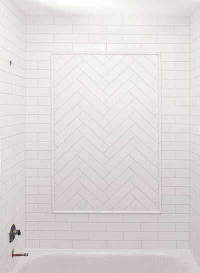 How To Tile a Herringbone Pattern • Craving Some Creativity