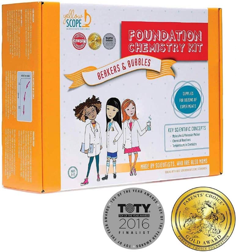 Foundation chemistry set specifically geared toward budding female scientists.