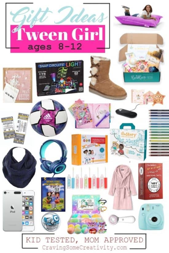 Gifts list for tween girl with many toy ideas.