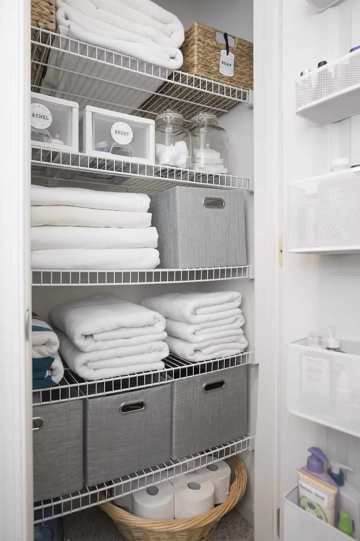 How To Beautifully Organize Your Linen Closet • Craving Some Creativity