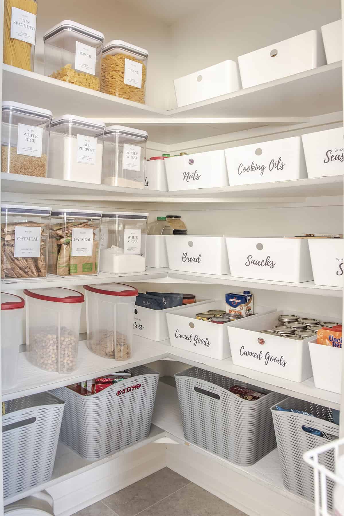 Pantry Organization with OXO POP Containers - One Sweet Mess