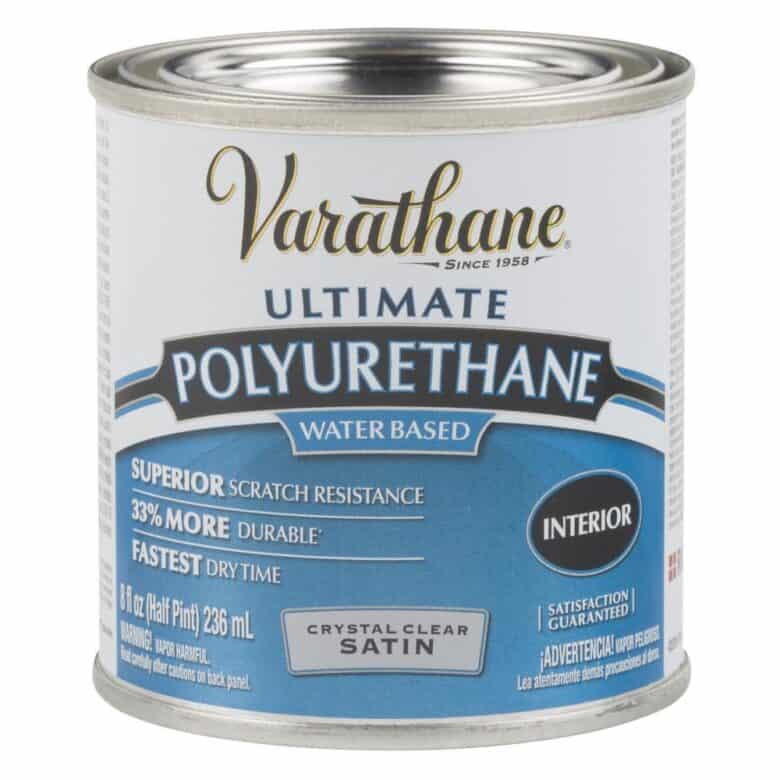 Varathane polyurethane blue can.