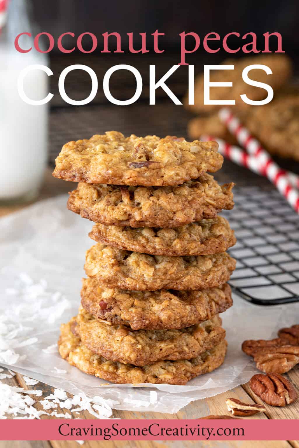Coconut Pecan Cookies • Craving Some Creativity
