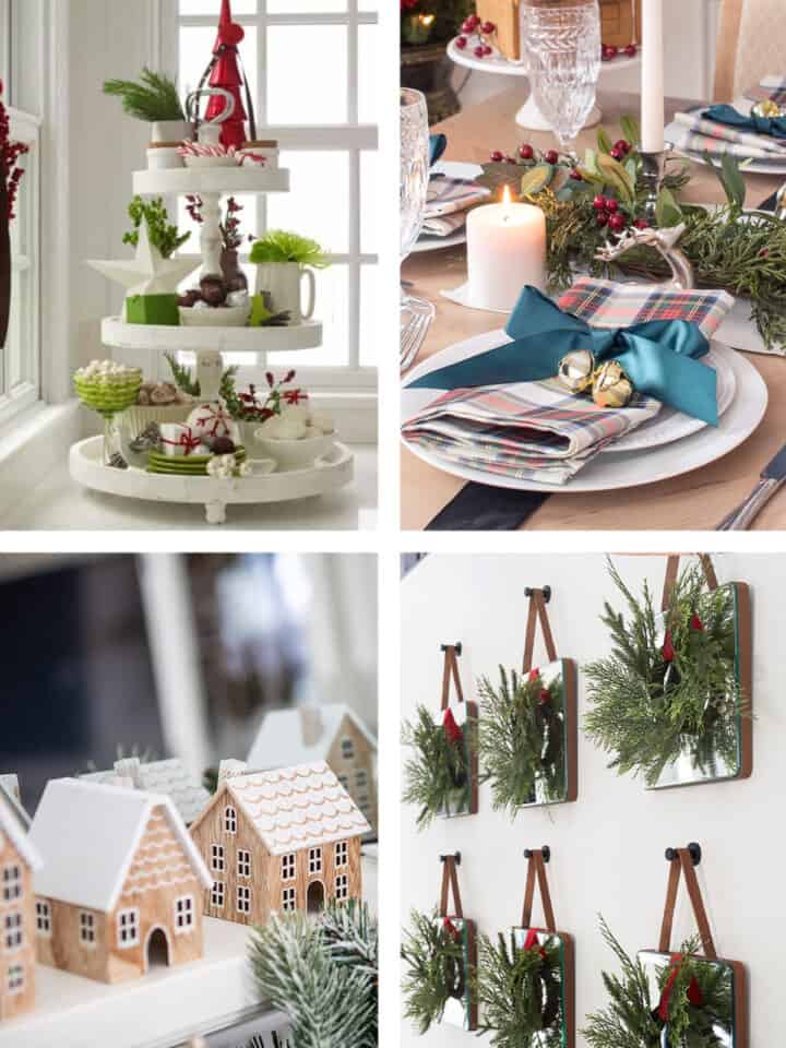 collage of Christmas decor ideas