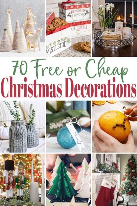 70 Free or Cheap Christmas Decoration Ideas • Craving Some Creativity