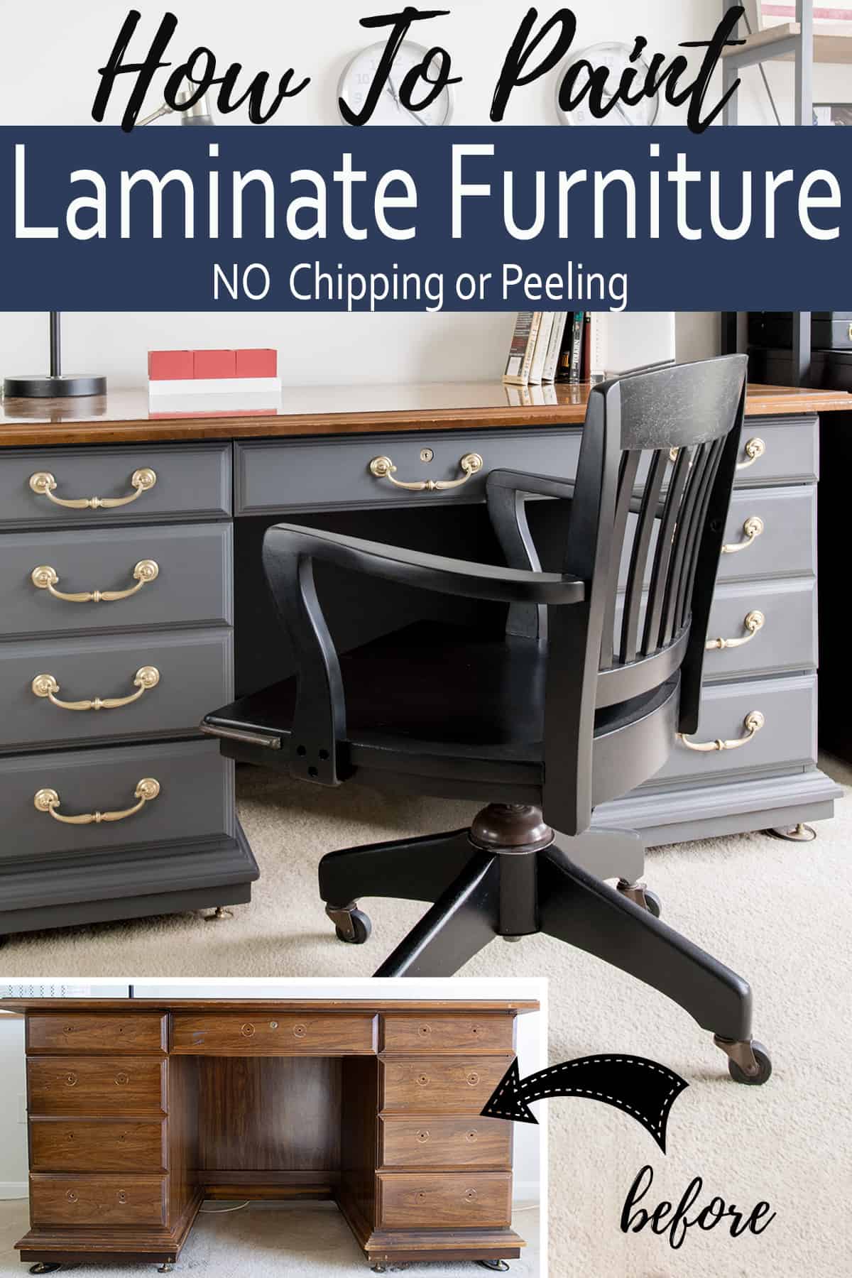 Painting laminate furniture discount