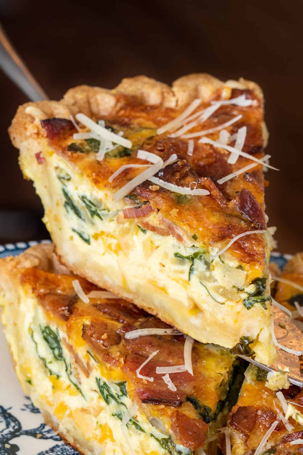 Spinach Bacon Quiche • Craving Some Creativity