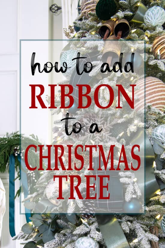 My Favorite Easy Techniques to Add Christmas Tree Ribbon (+Video)