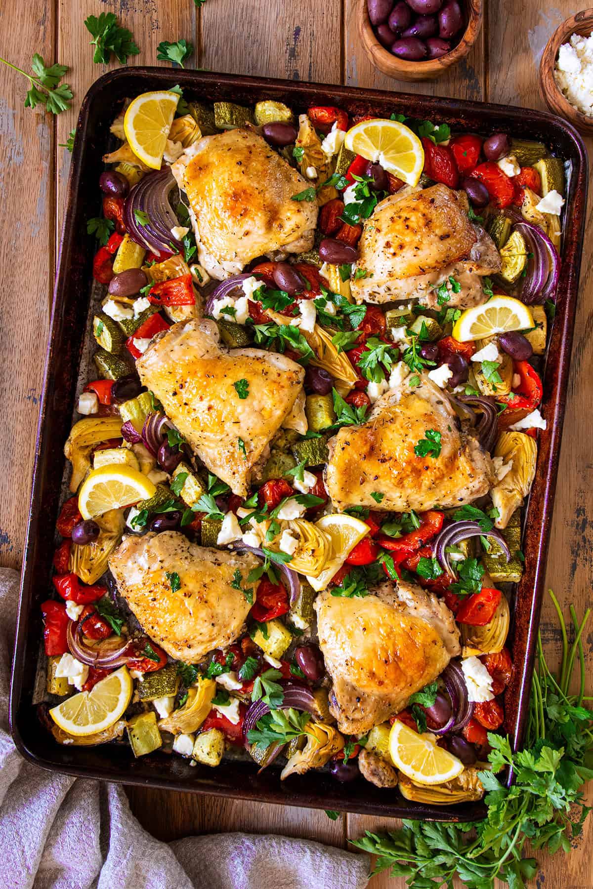 Mediterranean Sheet Pan Chicken-image