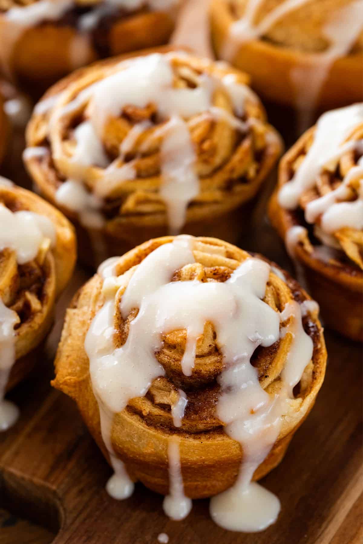 Apple Cinnamon Crescent Rolls with Icing-image