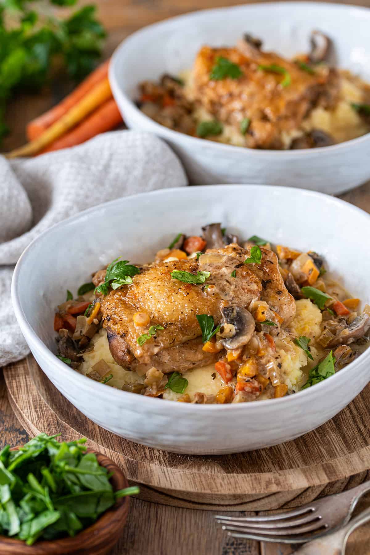 Chicken Fricassee (Wine braised chicken)-image